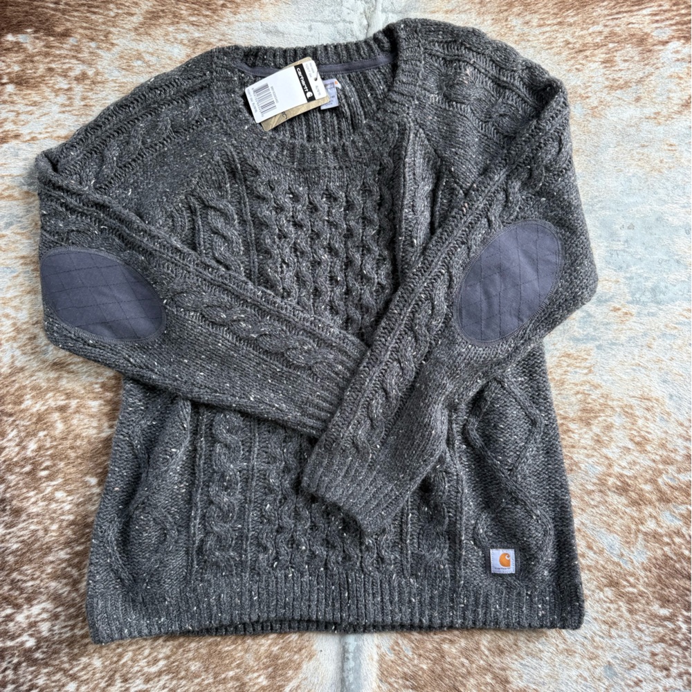 Carhartt Gray Cable Knit Sweater